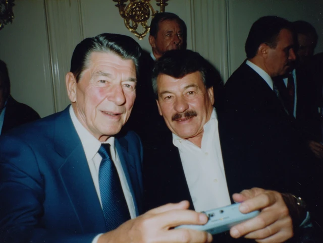 Reagan and Gorbachev NES Gaming Throwback