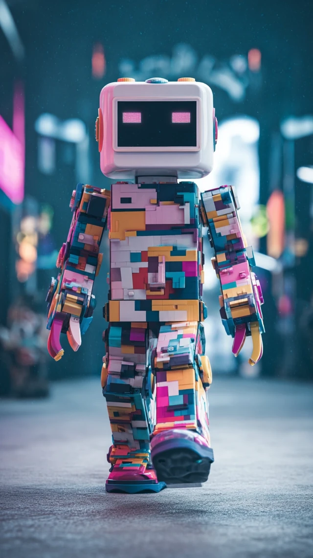 Roblox Robot Walking Toward You Ultra Realistic 3D Render