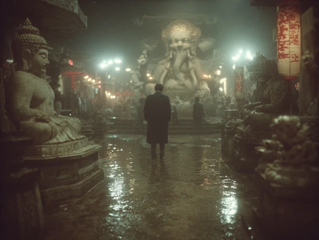 Man vs Monster in Postapocalyptic Temple