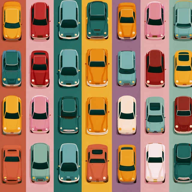 Car Pattern Illustration Simple Design