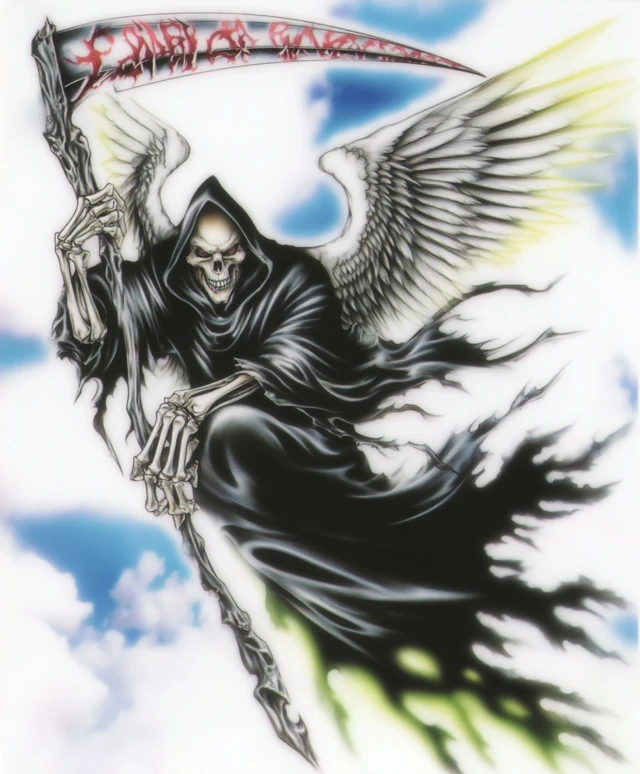 Grim Reaper Airbrush Art Illustration