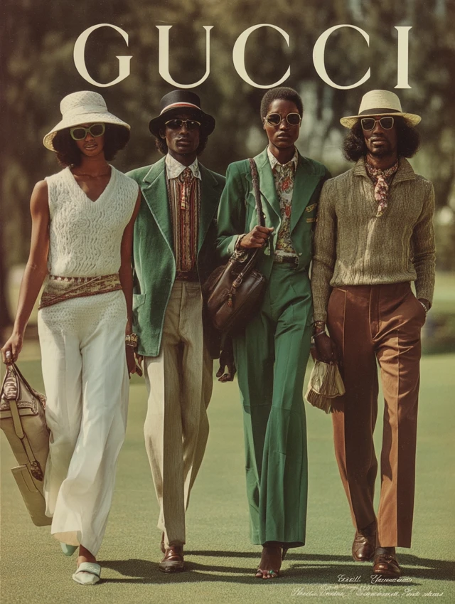 Gucci Ad: 70s Sportswear Inspired Fashion