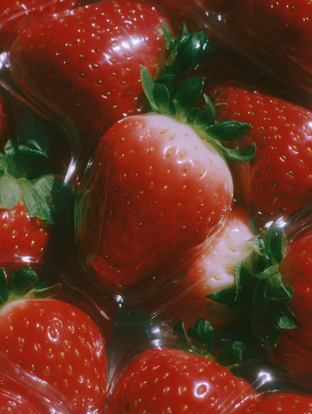 Strawberry Close Up Photograph Alameda California