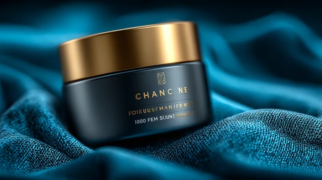 Luxury Skincare Cream Black Matte Jar Elegant Design