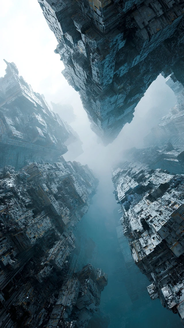 Surreal SciFi Africa Megastructures Concept Art