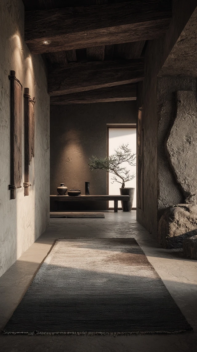 Japandi Wabi Sabi Interior Design Hallway
