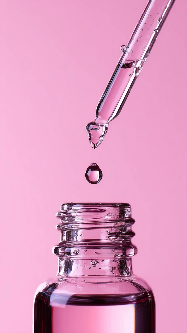 Dropper Pouring Liquid Into Bottle Product Photography