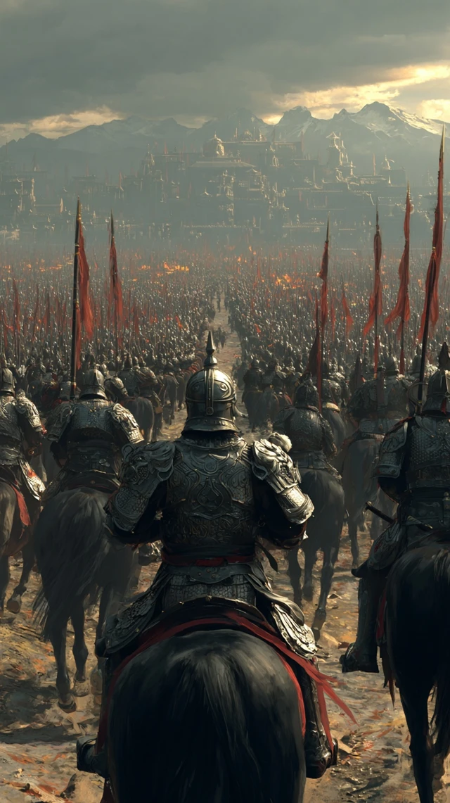 Yue Fei Charges into Battle Epic Chinese War Scene