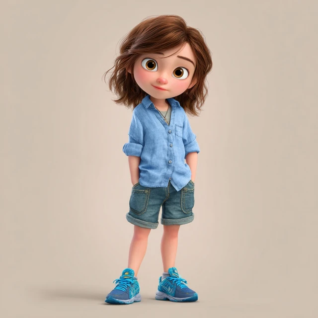 Pixar Style Sophia Cute 3D Character