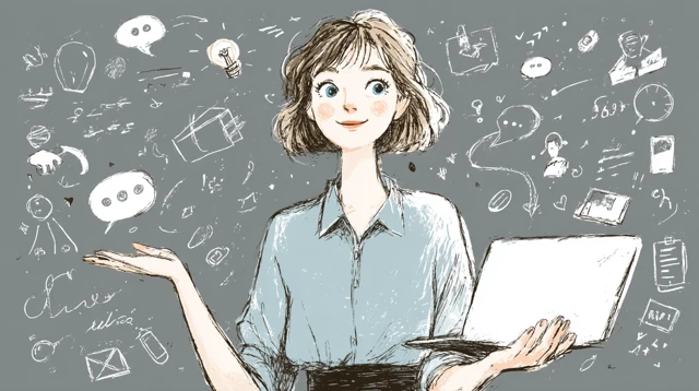 Helpdesk Assistant Illustration Support and Communication