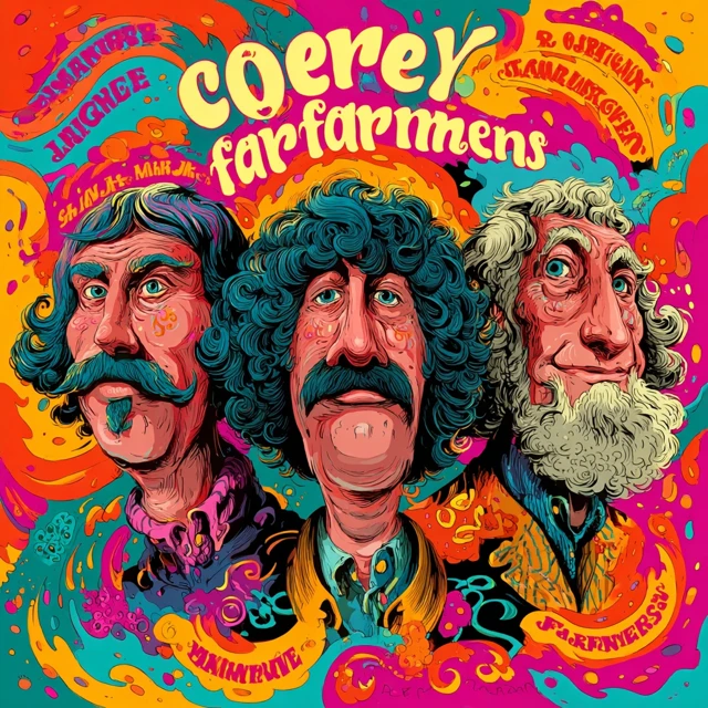Psychedelic Album Cover Cory Farmine Charefiman