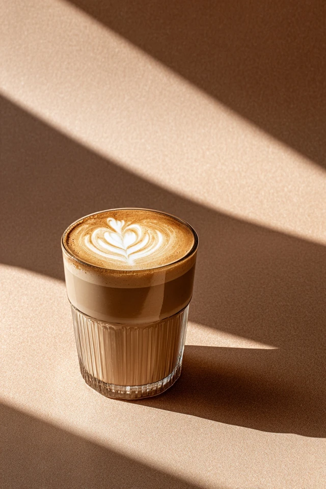 Chai Latte Photography Latte Art Glass