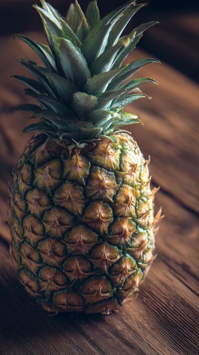 Fresh Pineapple Macro Photography