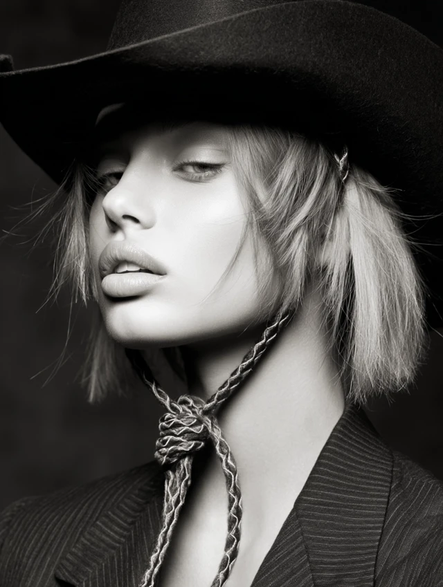 Cowgirl Portrait by Ellen von Unwerth