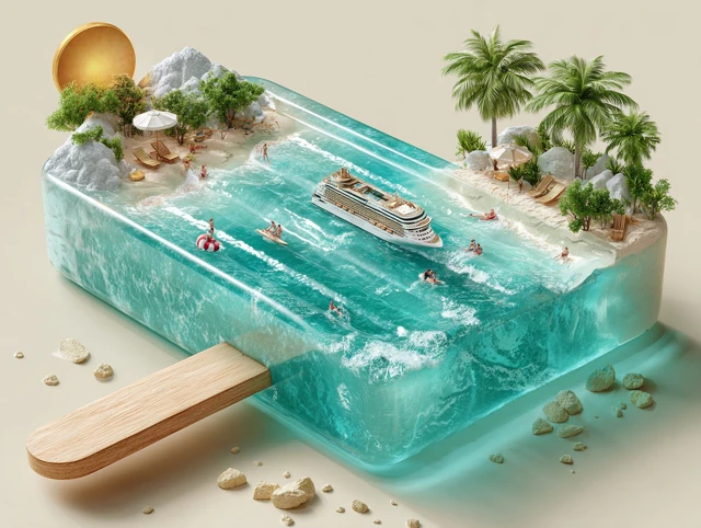 Ocean Paradise Popsicle Summer Vacation