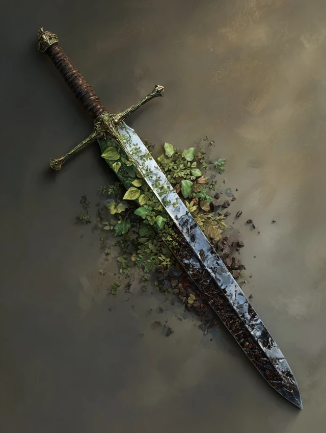 Two Tone Sword Concept Art Dungeons and Dragons