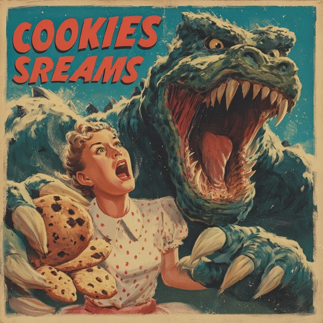 Cookies and Screams Vintage Horror Movie