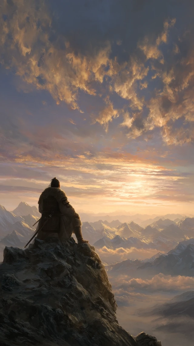 Genghis Khan Dawn Over Mountains New Beginnings
