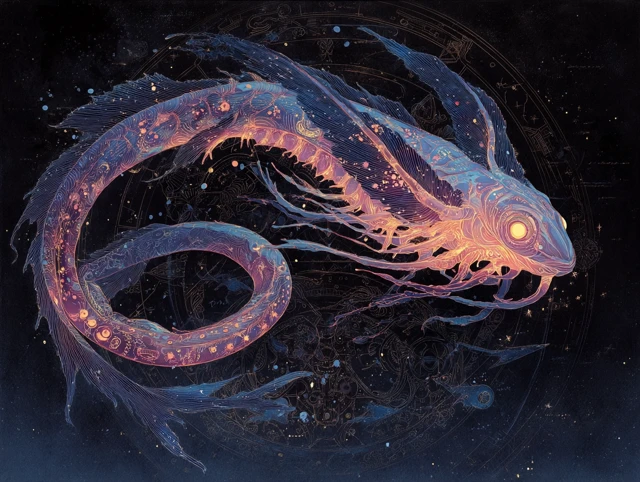 Spirit Orphos: Dreamlike Cosmic Illustration
