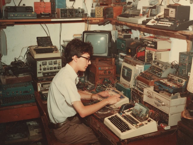 Young Peter Tech Pioneer Retro Gadgets
