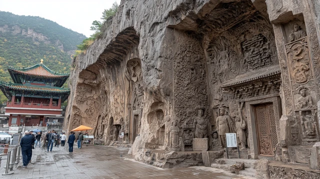 Longmen Grottoes Ancient Stone Carvings China