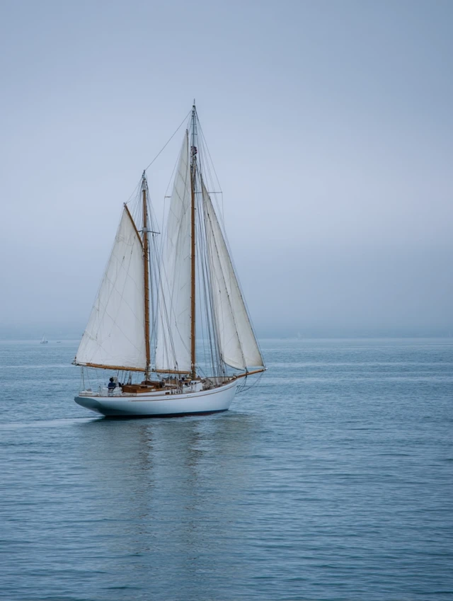 Sailboat at Sea Calm Ocean Professional Photography