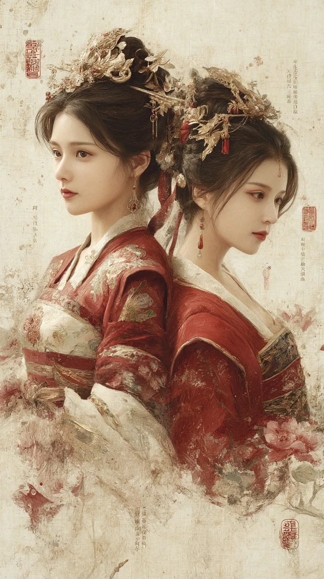 Da Qiao Xiao Qiao Three Kingdoms Portrait