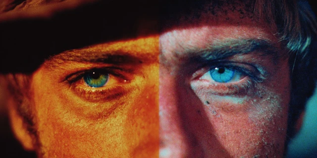 Western Film Still Close Up Blue Eyes 1960s