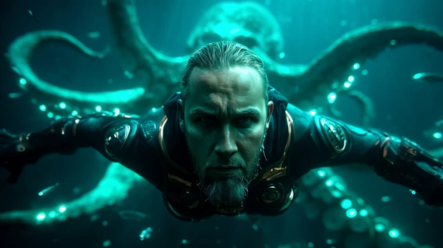 Underwater Horror Deep Sea Adventure with Monster