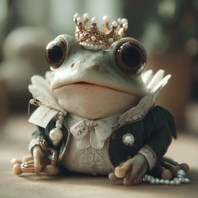 Fancy Frog Illustration