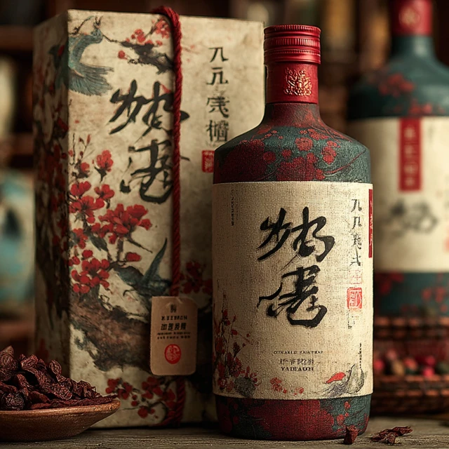 Chinese Wine Packaging Design Photography