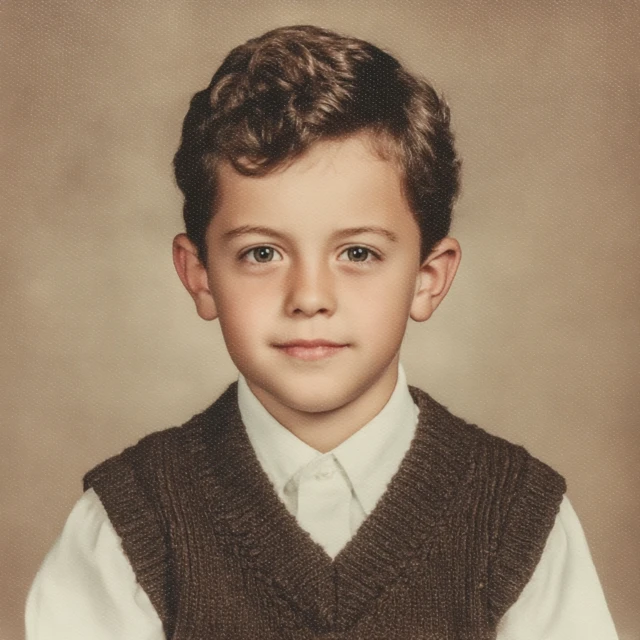 First Grade School Picture Day Retro Boy