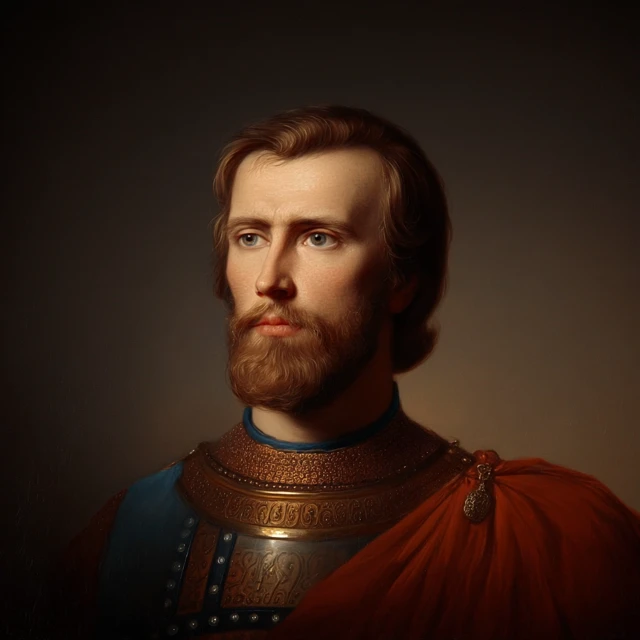 Prince Dmitry Donskoy Portrait Painting Detailed and Realistic