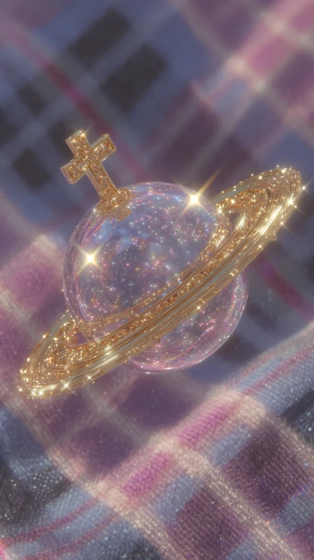 Vivienne Westwood Orb 3D Rendered Fashion Art