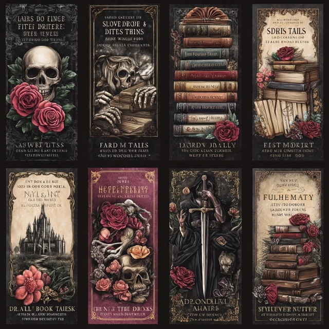 Dark Romance Gothic Bookmarks Edgy Book Lover Gifts