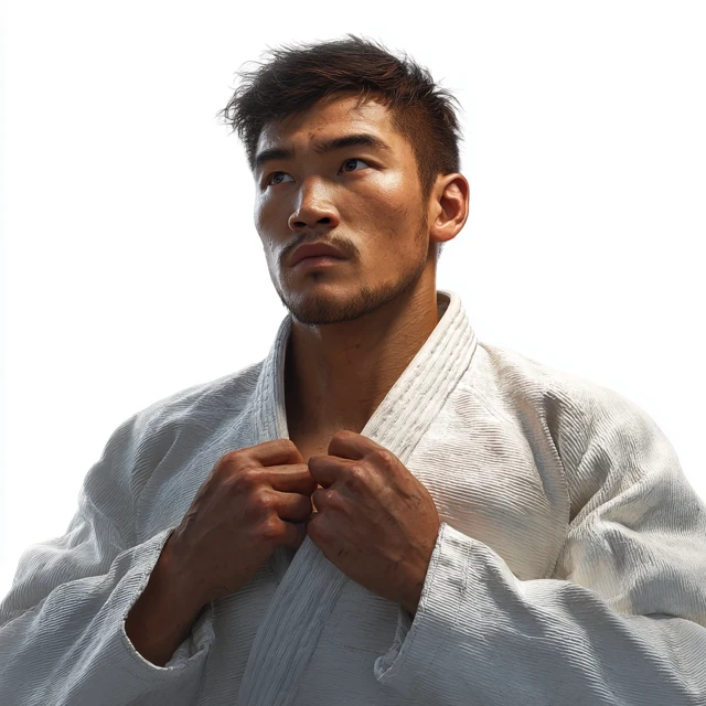 Judo Athlete Photorealistic Portrait