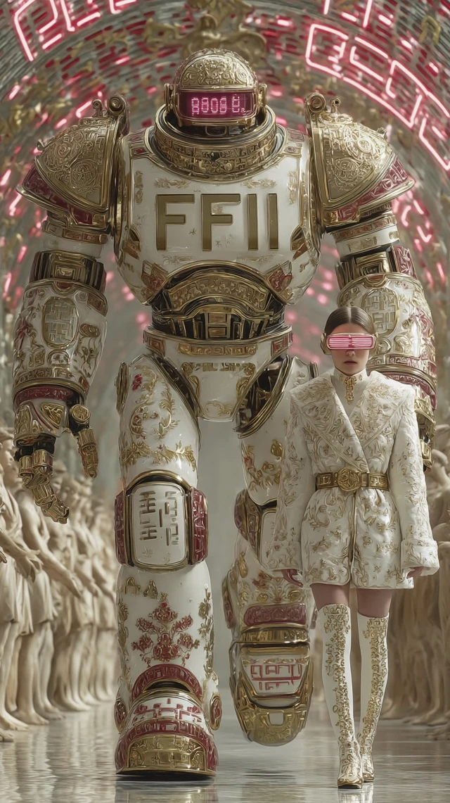 FENDI Cyberpunk Fashion Guardian Rome Runway