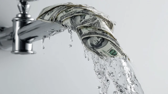 Money Faucet Abstract Financial Concept