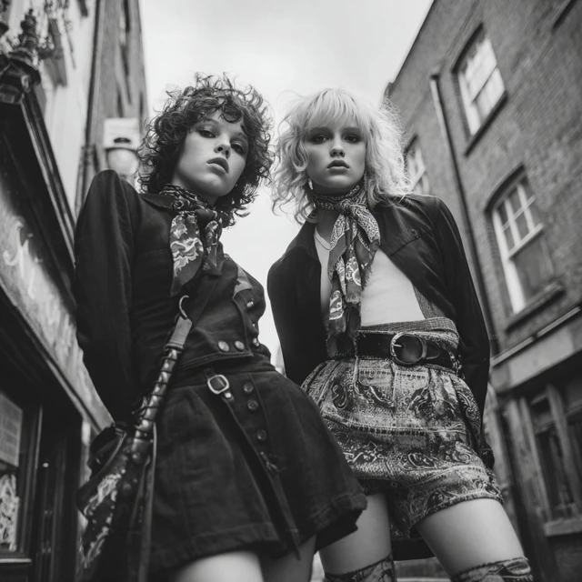 1970s English Street Punk Fashion Photo