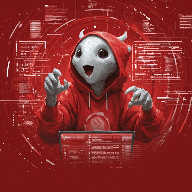 Alien Programmer Analyzing Spaceship Data