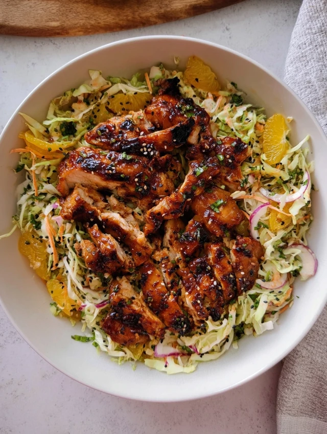 Hot Honey BBQ Chicken Salad Recipe