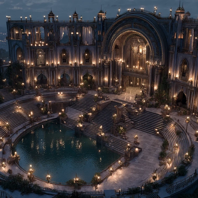 Fantasy Arena Theater Digital Art