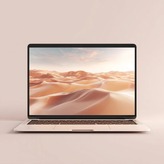 MacBook Mockup Minimal Design for Image Display