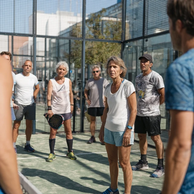 Padel Coaching Session with Older Players