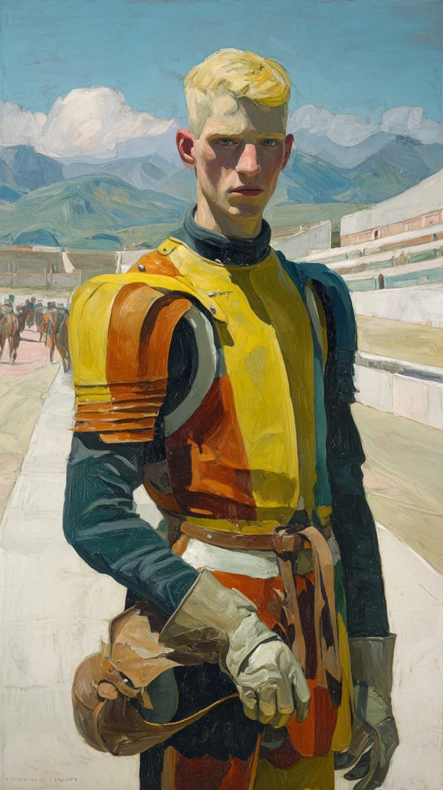 Oil Painting Portrait of a Knight