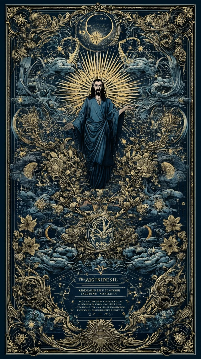The Magician Tarot Card Mystical Illustration