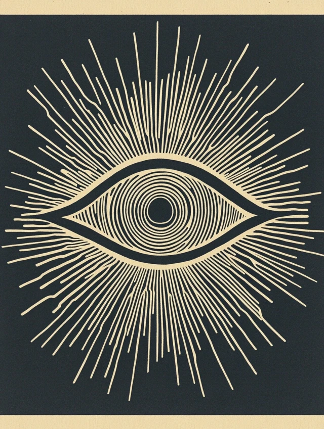All Seeing Eye Totem Minimalist Art