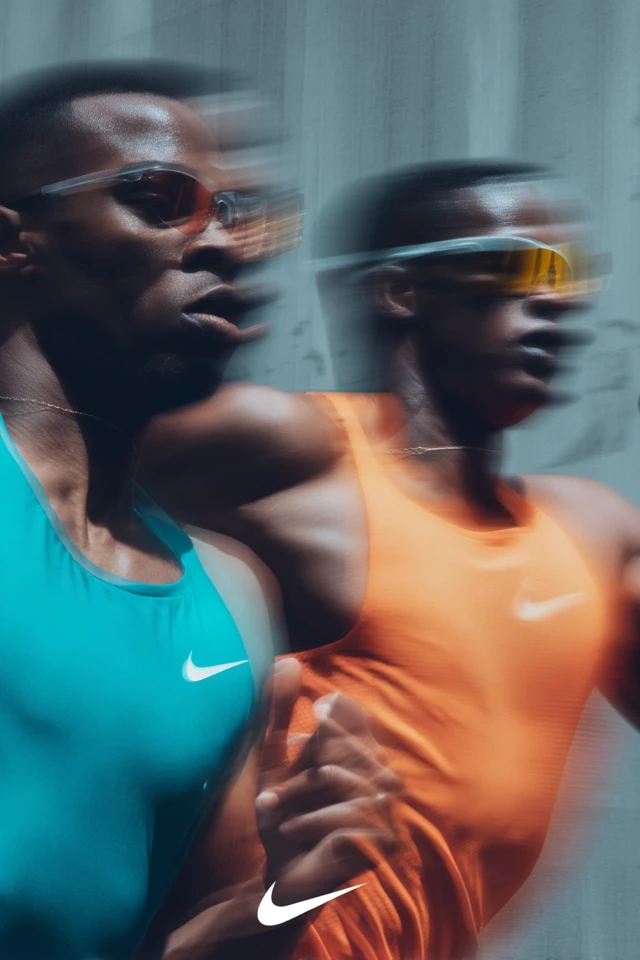 Dynamic Sprinters in Motion: Nike Ad