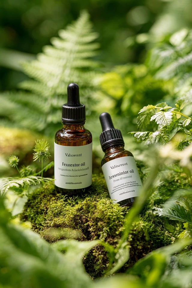 Essential Oil Product Photography in Nature