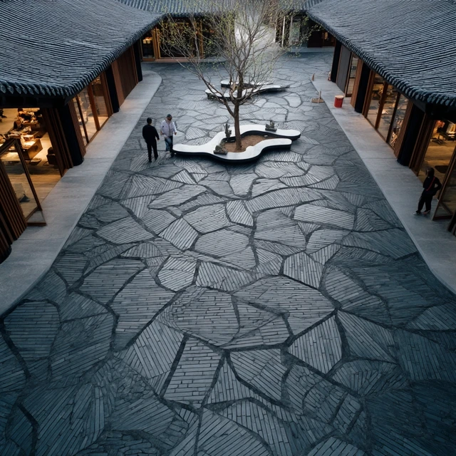 Cantonese Plaza Courtyard Design Lingnan Style